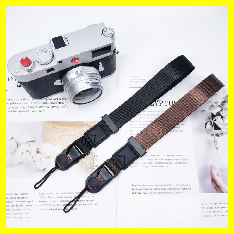 Kamera riešo diržas su greito atleidimo sagtimi, Tuoda TD8085, nailonas + mikropluošto oda, didžiausia apkrova 10 kg, reguliuojamas ilgis