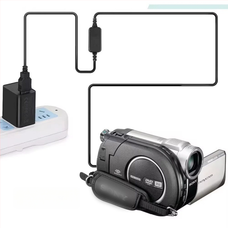 AC-L200 USB adapteris Sony DV kamerai – maitinimas ir įkrovimo laidas, standartinė pakuotė