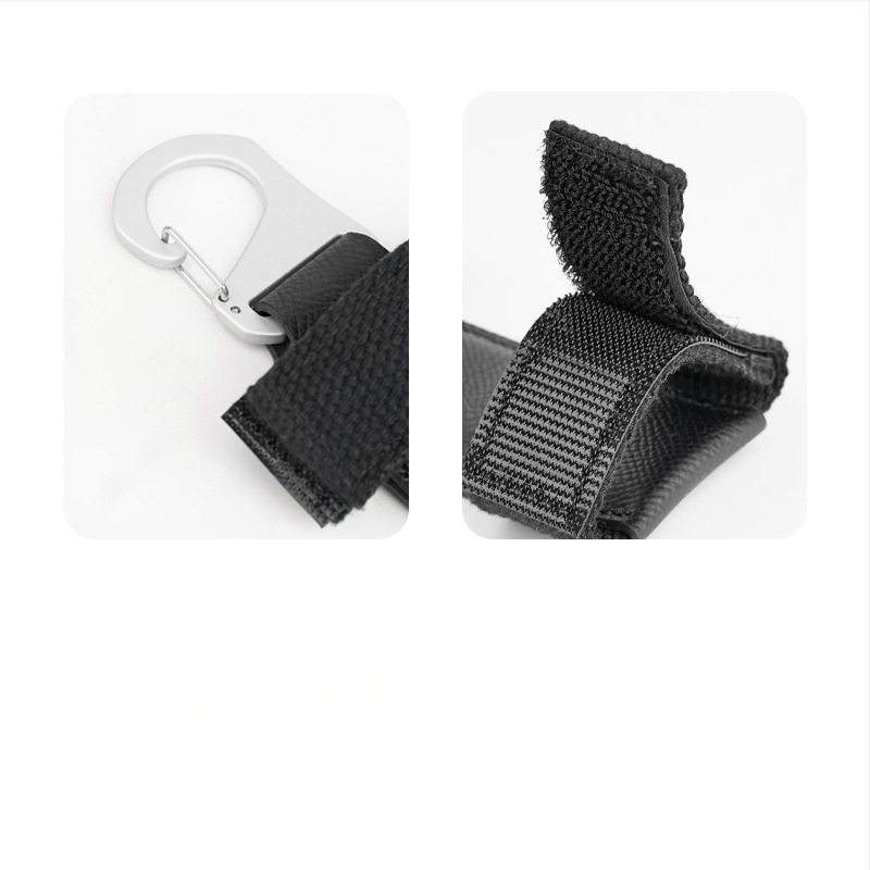 XPQ-2 Greito pakabinimo sagtis fotoaparato krepšeliui ir kuprinai – aliuminio lydinys, jaučio oda ir nailonas