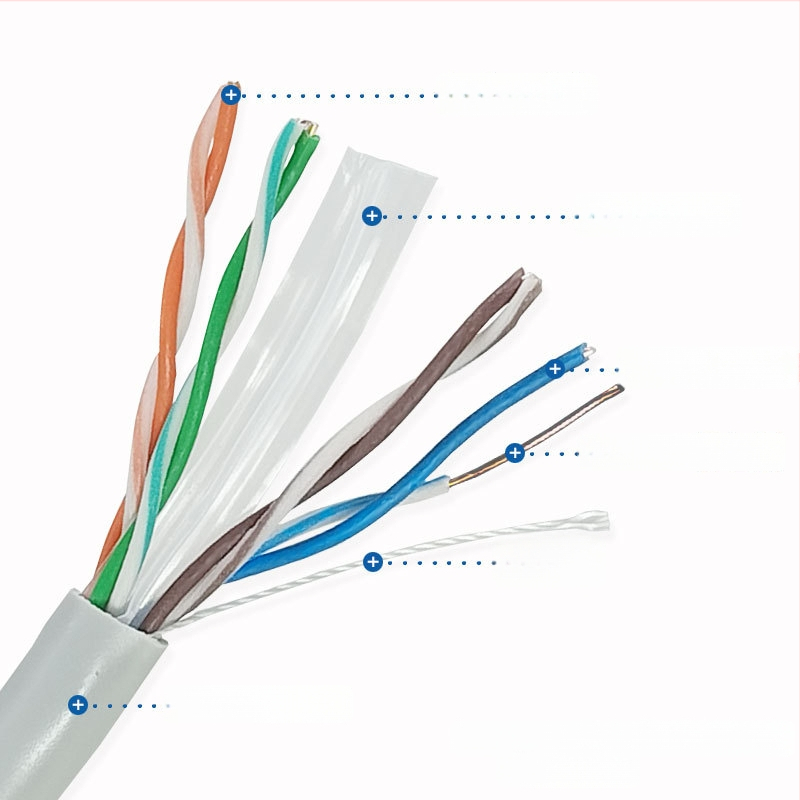 Cat6 UTP tīkla kabelis, vara pārklāts (CCA), 4 pāri, vadītājs 0,5 mm, Modelis C600