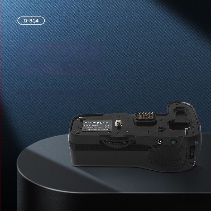 D-bg4 SLR laikiklis Pentax K-5II, K-7, K-5iis – grynas varis + PVC, OEM apdirbimas, ilgas baterijos veikimo laikas