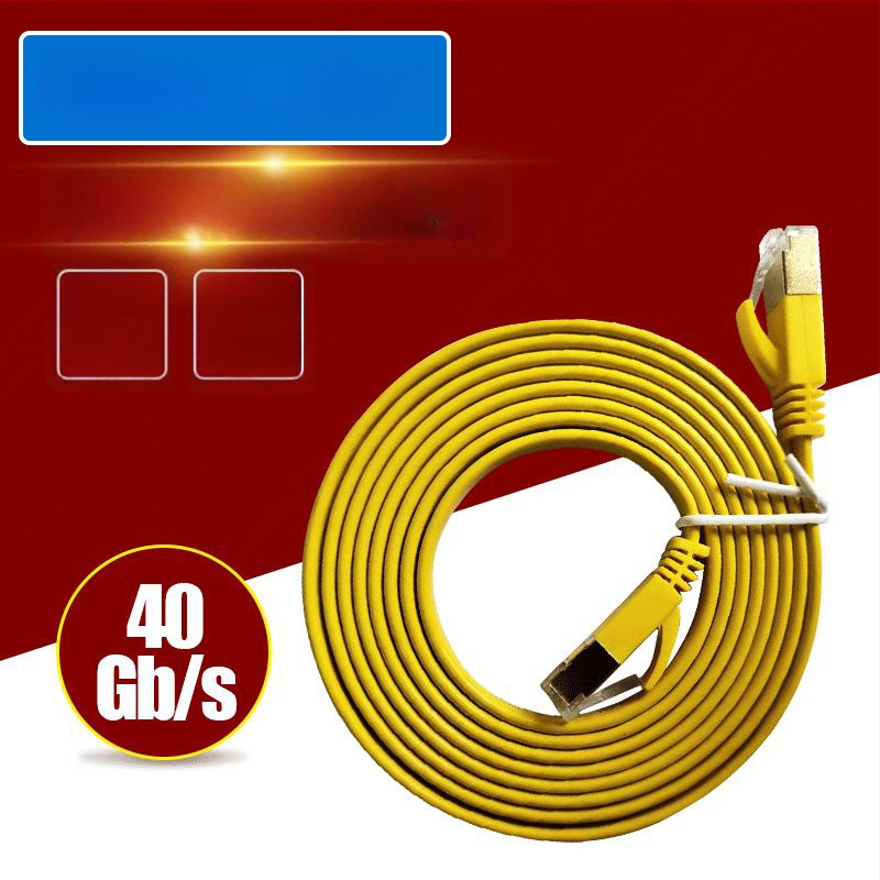 CAT8 SSTP plakanais Ethernet kabelis ar SSTP aizsardzību, līdz 20 Gbps, 2000 MHz, darba temperatūra -20 līdz 75 °C
