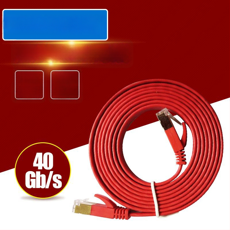 CAT8 SSTP plakanais Ethernet kabelis ar SSTP aizsardzību, līdz 20 Gbps, 2000 MHz, darba temperatūra -20 līdz 75 °C