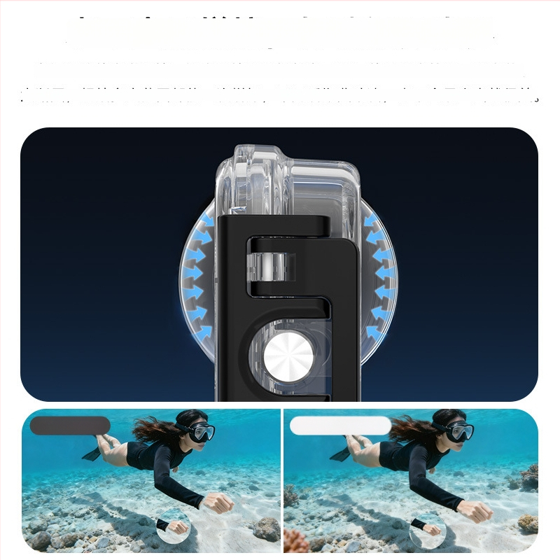 Vandeniui atsparus korpusas DJI Osmo 360 veiksmo kamerai, CNC apdorotos PC korpusos, lauko naudojimui