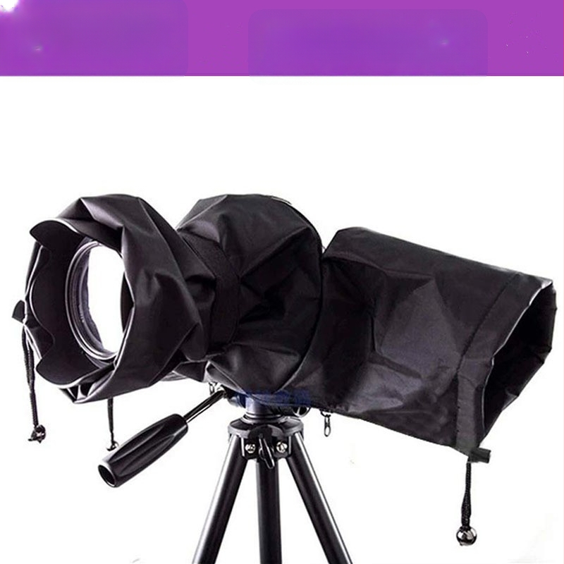 DSLR lietaus gaubtas vidutinio teleobjektyvo objektyvui, nailonas atsparus vandeniui, suderinamas su Canon 5D III, Nikon D800 ir kitais panašiais korpusais