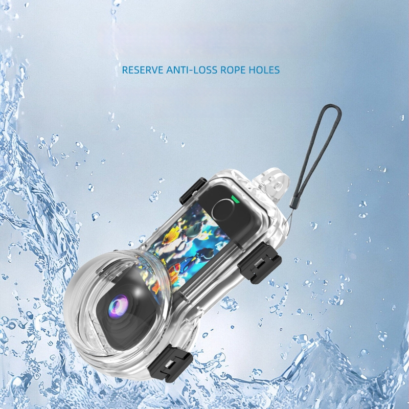 Insta360 X4 Air visiškai nematomas povandeninis korpusas | medžiaga PC | paviršiaus apdorojimas liejimo metodu | suderinama su Insta360 X4 Air