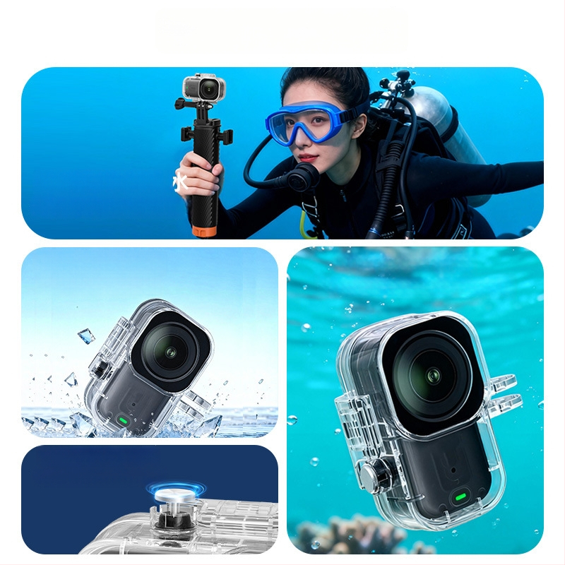 Išorinis vandeniui atsparus dėklas DJI Nano kamerai – Medžiaga: PC + 304 nerūdijantis plienas + grūdintas stiklas; Modelis: DJI Nano Camera; Prekės kodas: FLW138; Prekės ženklas: sheingka