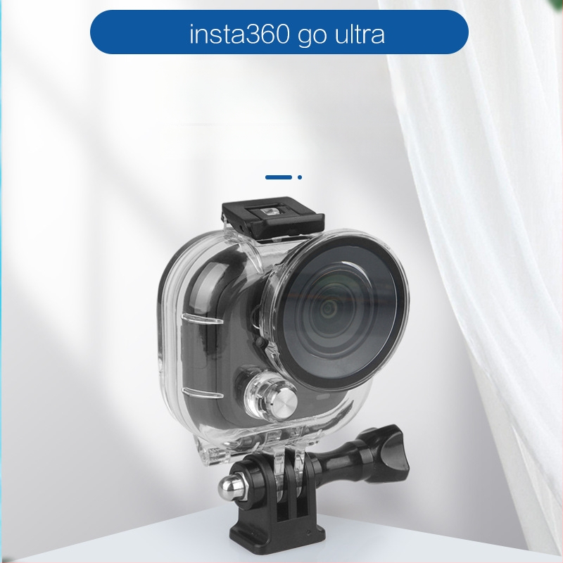 Nardymo gaubtas Insta360 Go Ultra autonominei kamerai – PC + grūdinto stiklo, OEM apdorojimas