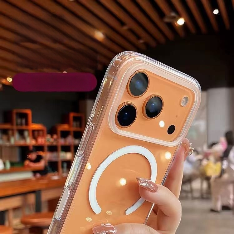 MagSafe lieta telefona ar AI skārienjutības pogām, akrila+TPU konstrukcija, kritienizturība, siltuma izkliede, putekļu izturība