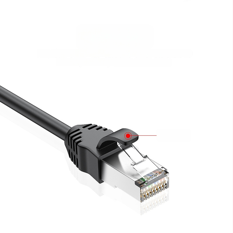 Cat6 Ethernet pagarinājuma kabelis, RJ45 vīrietis–sievietei, gigabits, taisns savienotājs