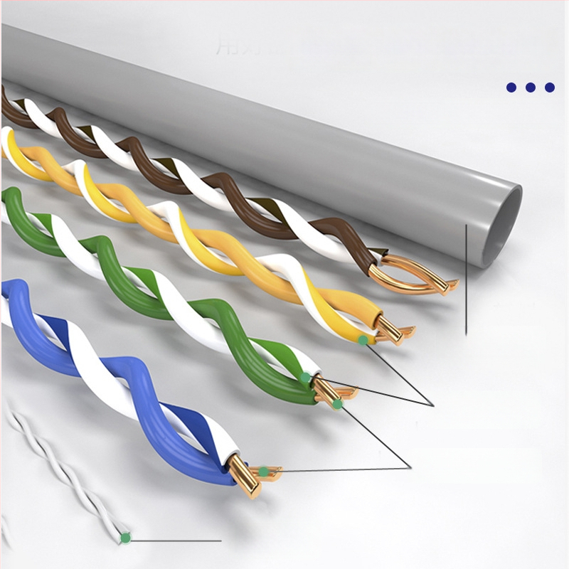 Cat5e iekšējais tīkla kabelis, Fluke-pārbaudīts, bezskābā vara, 8 vadu pāri, 300 m