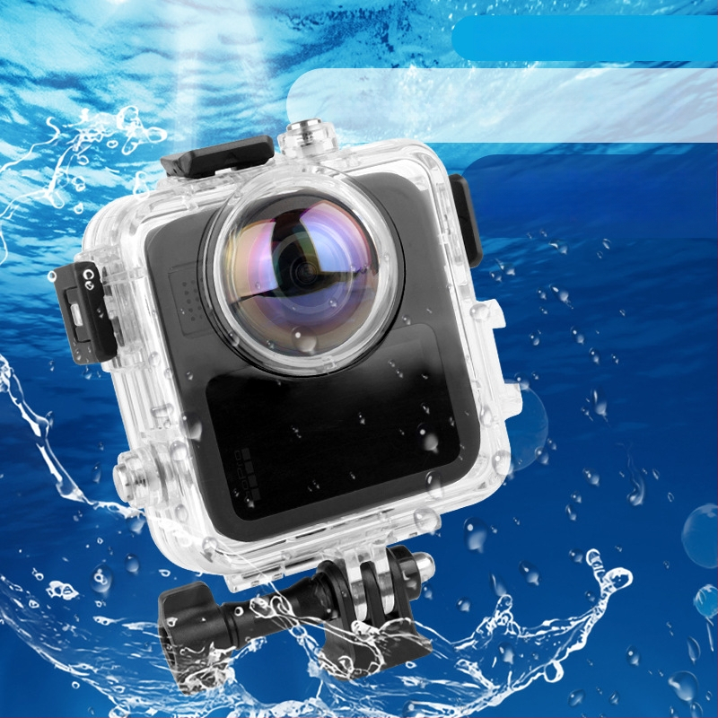 GoPro MAX 2 vandeniui atsparus korpusas panoraminiam veiksmo kamerai – įsk. pagrindą ir nerūdijančio plieno varžtą