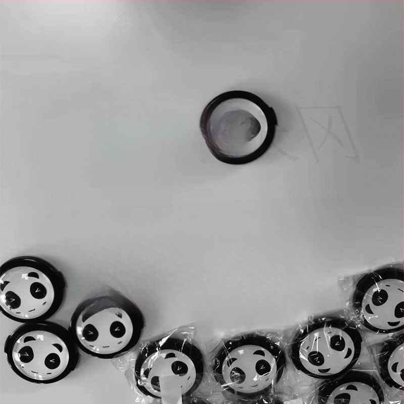 Objektyvo gaubtas su Panda dizainu – Cartoon Panda Lens Cover, suderinamas su Canon EOS R5/R6/R7/R10 ir 200D, bajoneto dydžiai 43/46/49/52/55/62/67/72/77