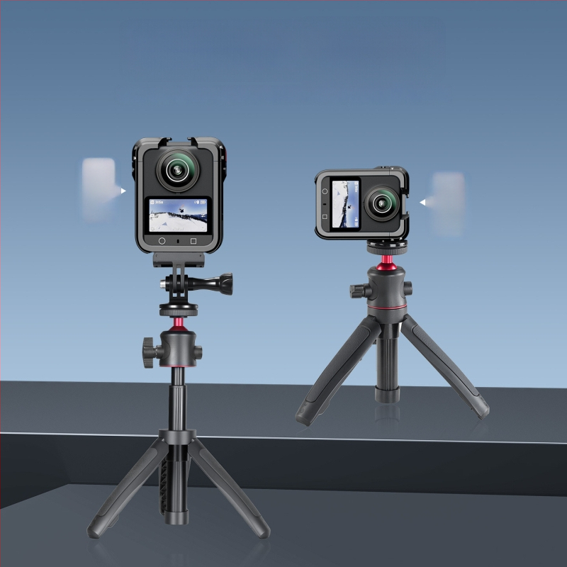 DJI Osmo 360 panoraminės kameros apsauginis rėmas – metalinė konstrukcija su objektyvo dangteliu