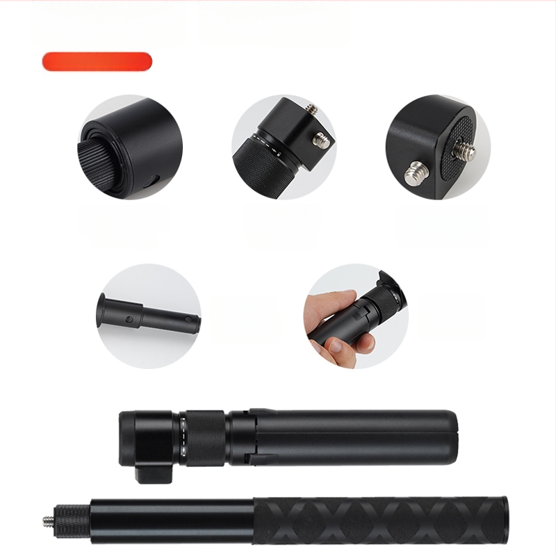 Insta360 X5/X4/X3 suderinama nematoma selfie lazda su besisukančiu rankena bullet time išplėtimo strypas (KM-78; aliuminio lydinys; 7 dalių; universalus; maksimalus apkrovos mažiau nei 2 kg)
