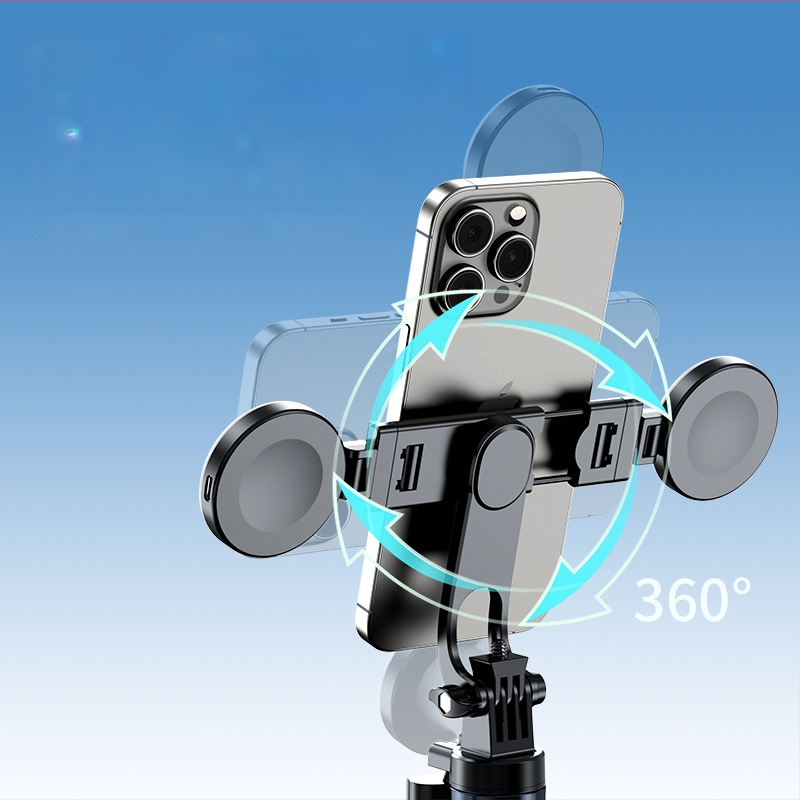 Telefono gimbal stabilizatorius – Keturių ašių Z145, nerūdijantis plienas, Bluetooth, 9 sekcijos, 0,3 kg