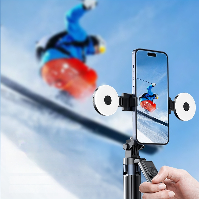 Telefono gimbal stabilizatorius – Keturių ašių Z145, nerūdijantis plienas, Bluetooth, 9 sekcijos, 0,3 kg