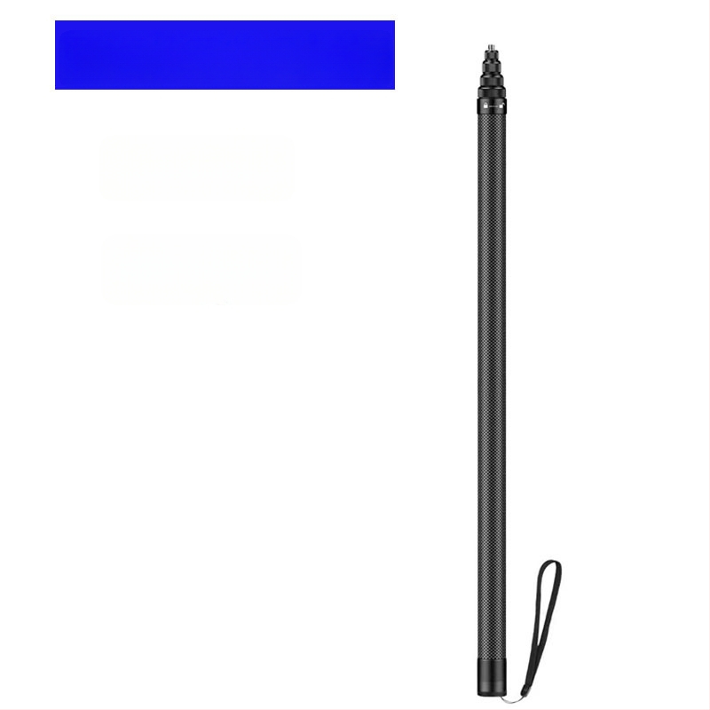 Anglies pluošto teleskopinė ištiesta lazda rankiniam įrašui, 9 skirsniai, maksimali apkrova 2–5 kg, suderinama su DJI Action 5 ir GoPro