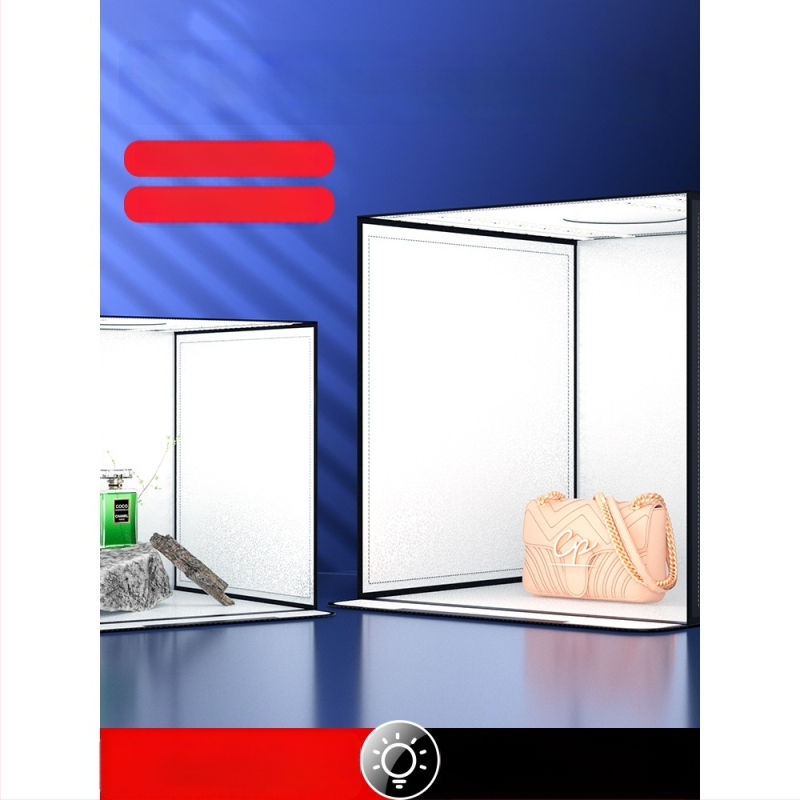 Studijos kompakti šviesos dėžė still life fotografijai, sulankstomas fonas