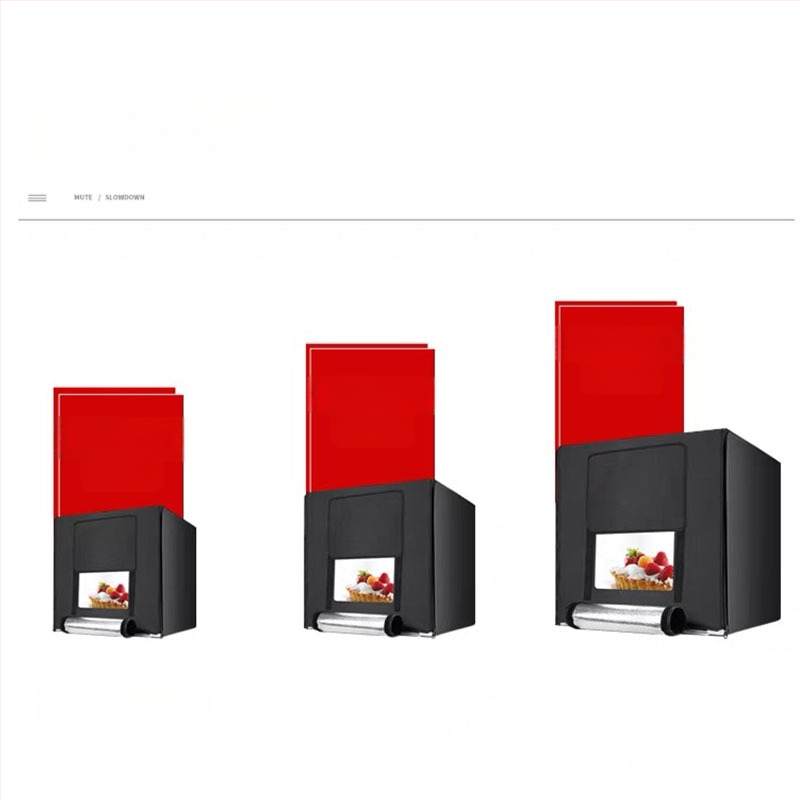 Kompakti studijos LED fotografavimo šviesos dėžė su softboxu, modelis 40/60/80; skirta asmeninei fotografijai; atspindinti medžiaga