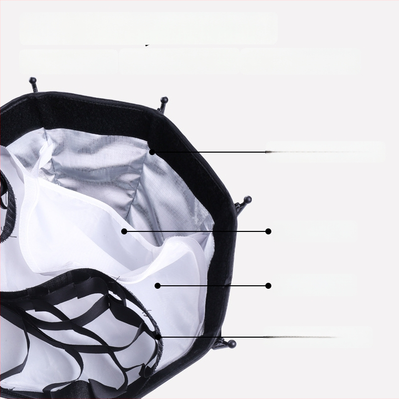 Softbox rinkinys - aštuoniakampio mini studijos dizainas, model Diffuser-s30; svoris 388 g; profesionaliai fotografijai