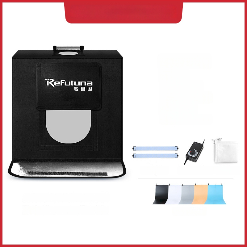 Ruifutu kompaktiškas LED studijos šviesos blokas su poliesteriu ir LED plokšte, sulankstomas nešiojamas softbox fotografijoms, svoris 5 kg