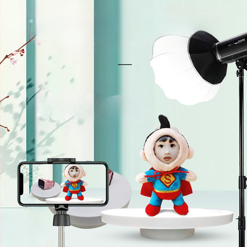 Bean Bean pöörlev ehte kuvamise alus – ABS plastik, kunstiline stiil, kahekorruseline konstruktsioon