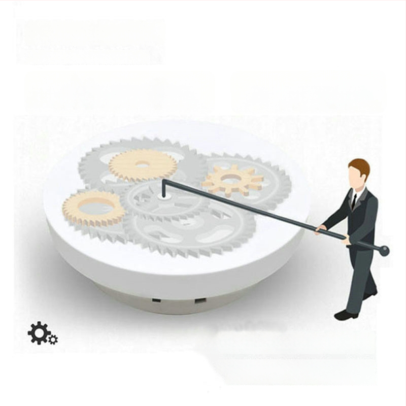 Bean Bean pöörlev ehte kuvamise alus – ABS plastik, kunstiline stiil, kahekorruseline konstruktsioon