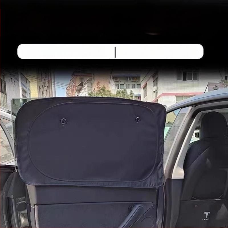 Tesla Model Y šoninių langų saulės užuolaida, Oxford audinys, kabinamas tipas, privatumas ir saulės apsauga