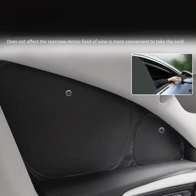 Tesla Model Y šoninių langų saulės užuolaida, Oxford audinys, kabinamas tipas, privatumas ir saulės apsauga