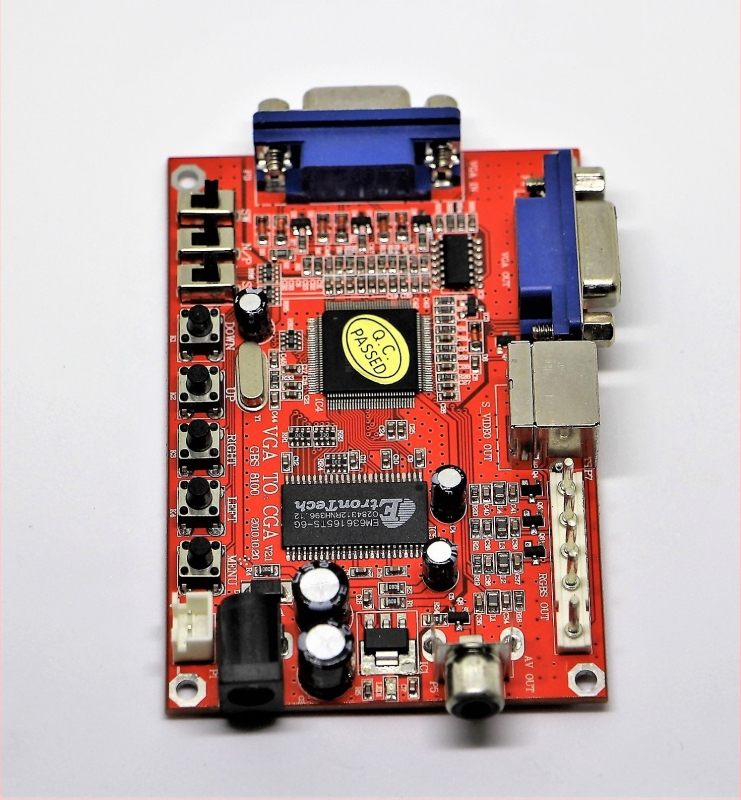 GBS 8100 Vaizdo signalo keitiklį kortelė, jungiklis/dalytuvas, VGA į RGBS/AV/S-Video, LCD į CRT