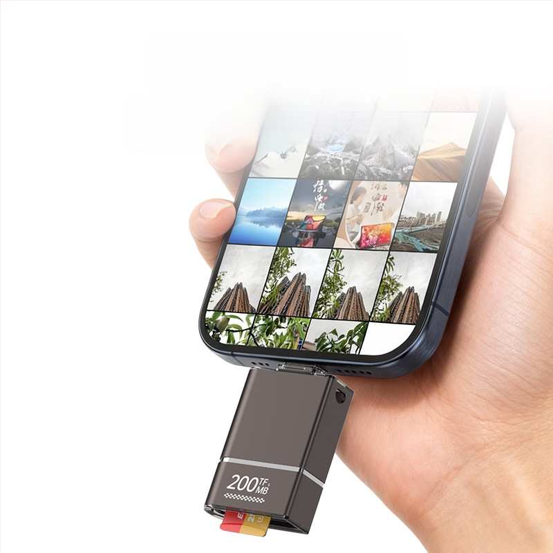 SYRUI Sy-238 USB-C TF-kaardi lugeja OTG, 200 MB/s Kõrge kiirus