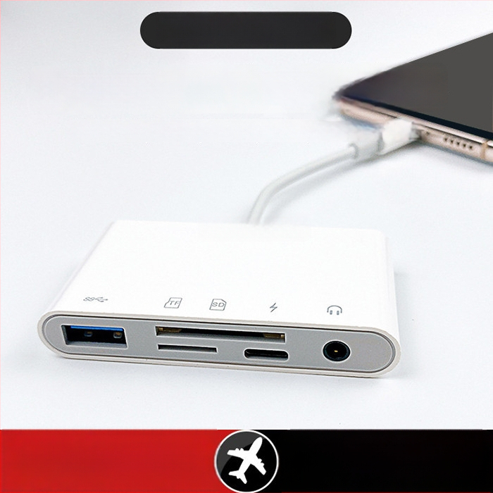 Type-C kaartide lugeja - 5-in-1 OTG USB 3.0 adapter SD/TF jaoks Android