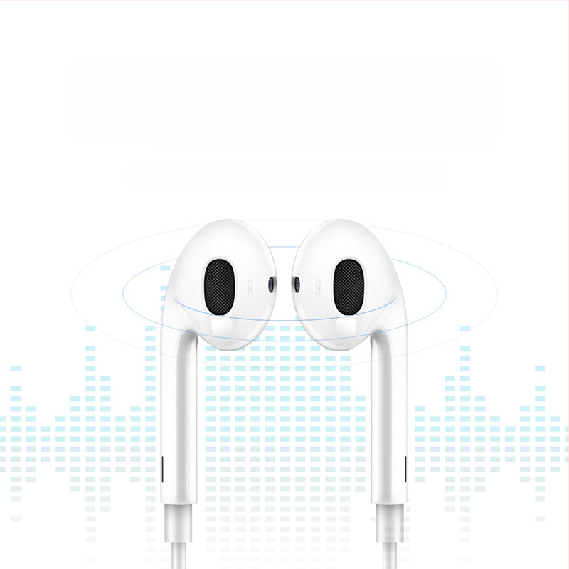 Type-C iekšējās auss austiņas ar inline vadību, kustīgs spole vadītājs, 1,2 m kabelis, Android saderīgs