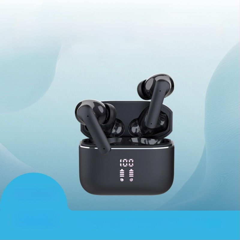 TWS juhtmevabad Bluetooth 5.3 kõrvaklapid digitaalse kuvaga, müra summutamine, 10 m ulatus, IPX5 veekindlus