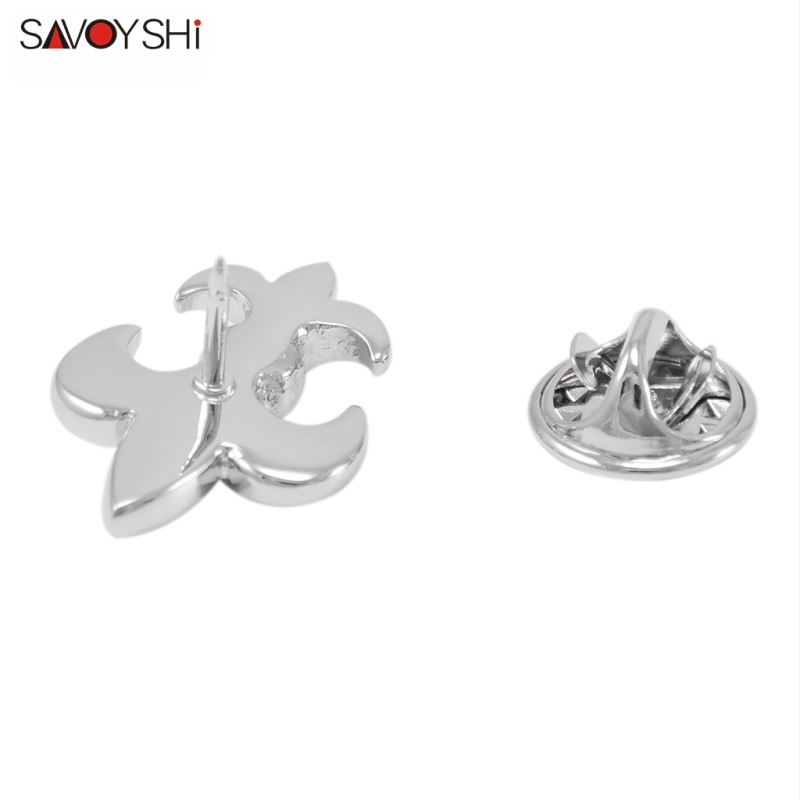 Savoyshi Srebrni ljiljan broš – elegantan metalni cvijet za muškarce i žene