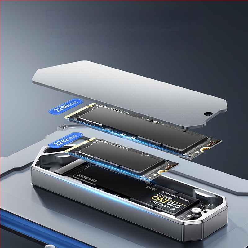 Kućište Yijie M.2 NVMe SSD – Mecha serija, Type-C 3.2, vanjski SSD