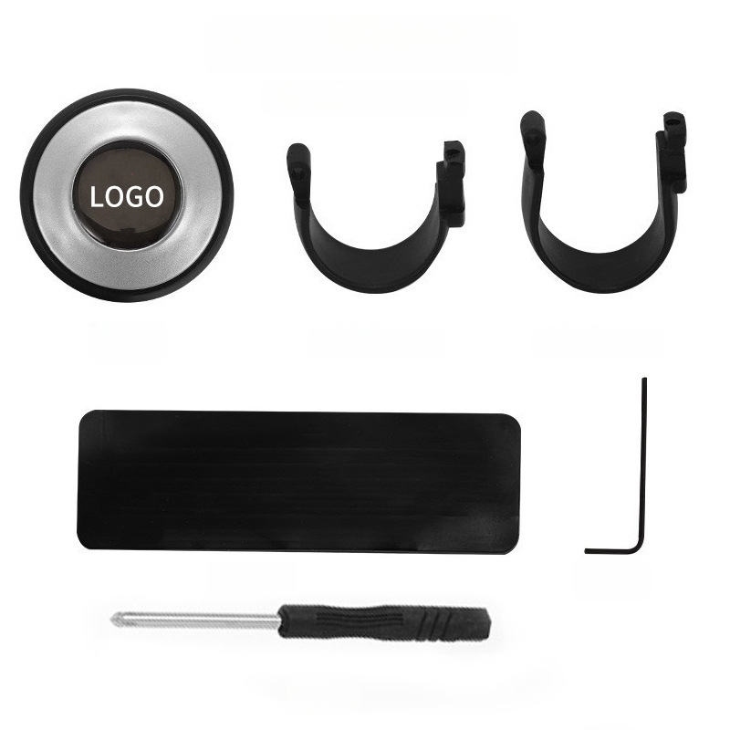 CHONGTENG universālā stūres rata atbalsta bumba, ABS silikona gēla materiāls, 34 g, drukāts logotips