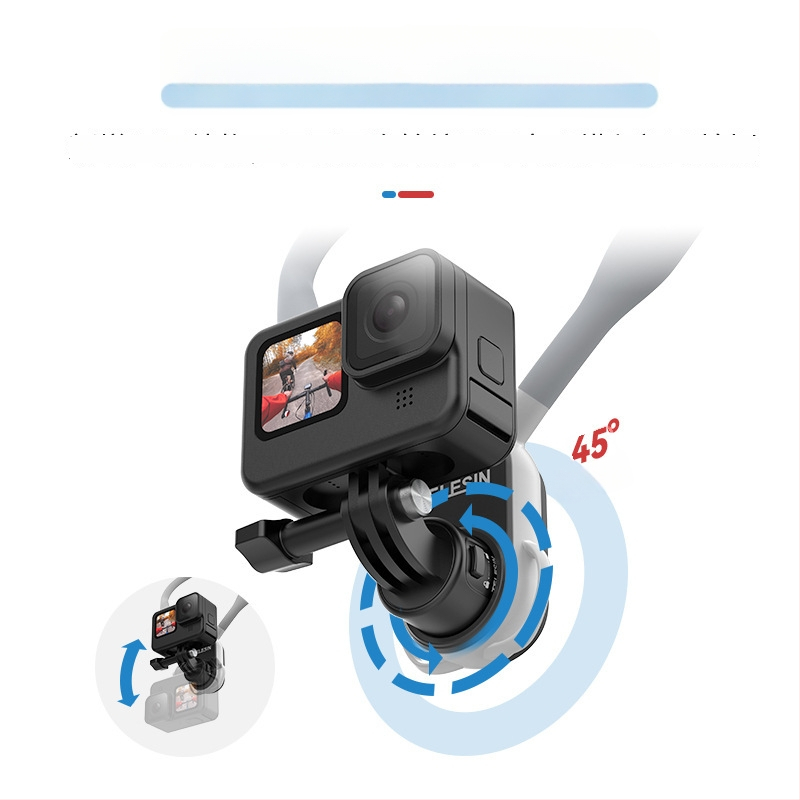 Telesin Brzo oslobađanje U-oblik vrata za vrat 2.0 Max verzija za GoPro, DJI Action i Insta360