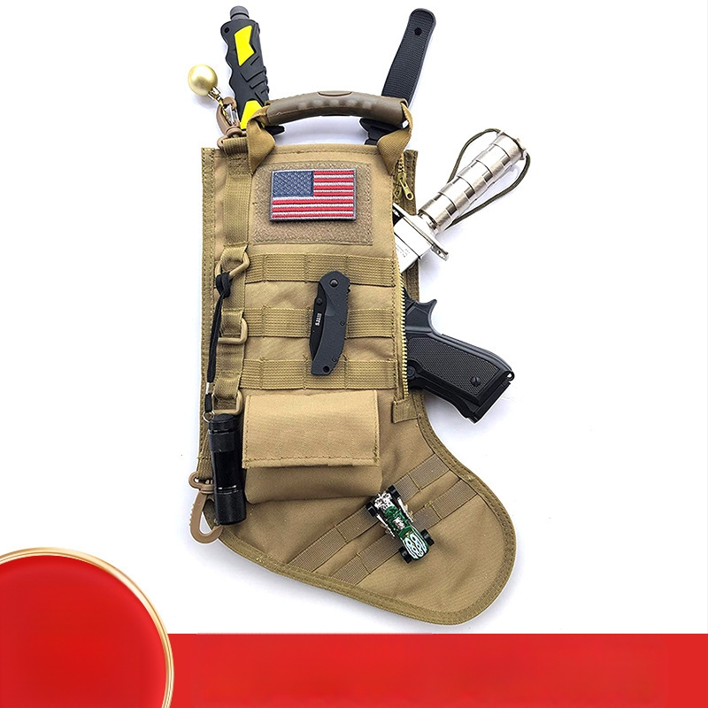 FW MOLLE EDC instrumentu uzglabāšanas soma Ziemassvētku zeķei, neilons, ūdensizturīga, ultra viegla, paplašināma, universāla, āra aprīkojums