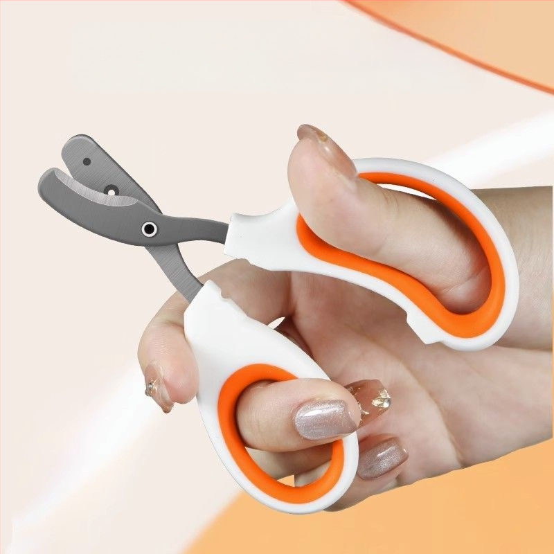 Profesionalūs nagų žirklės katėms ir šunims su dvigubo skylės dizainu ir apskritos skylės dizainu