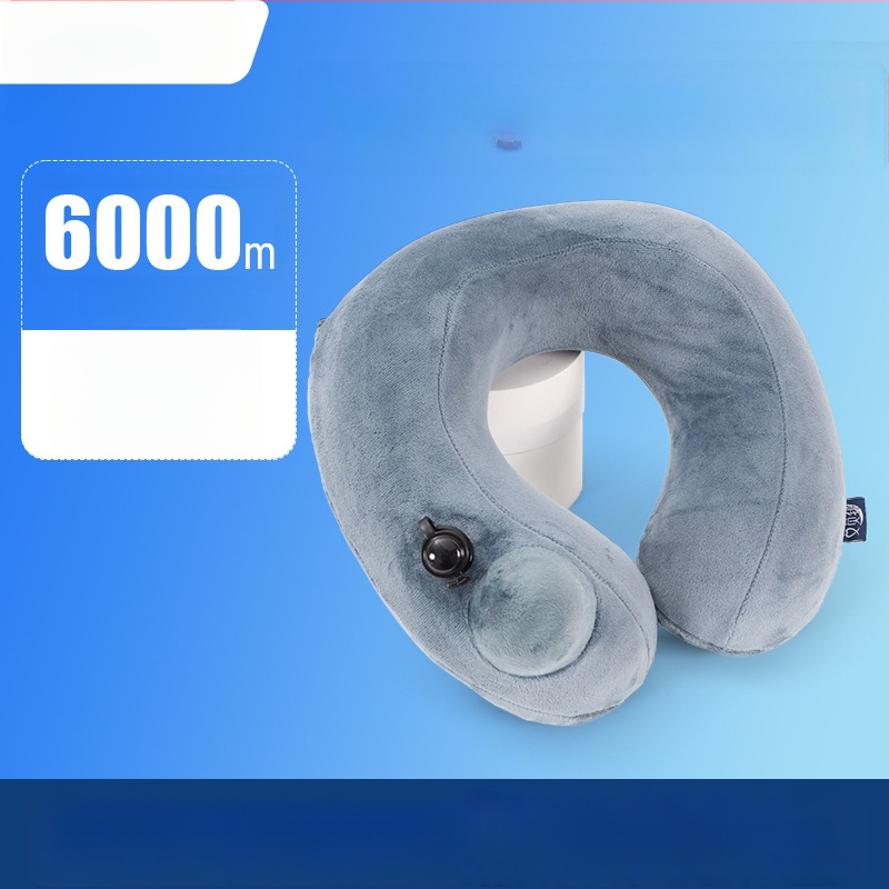 Ai reward me Individualizuotas logotipu turintis pripučiamas U formos kaklo pagalvė - kelioninis miego pagalvė, pripildyta oru, kristalo veliūro branduolys, svoris mažiau nei 0,5 kg