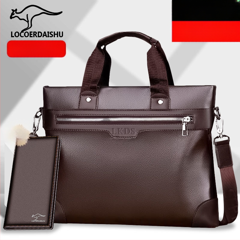 Biznesa soma — PU materiāls, 14 collu klēpjdators, PU iekšējā odere, piemērota biznesa ceļojumiem