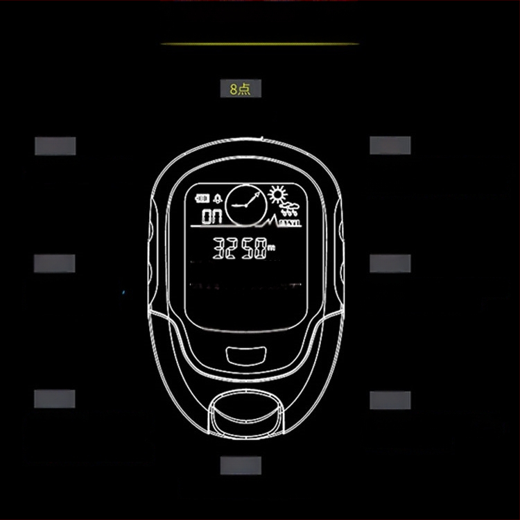 Beidou GPS daugiafunkcis rankinis laikrodis su altimetru, kompasu, barometru ir temperatūra