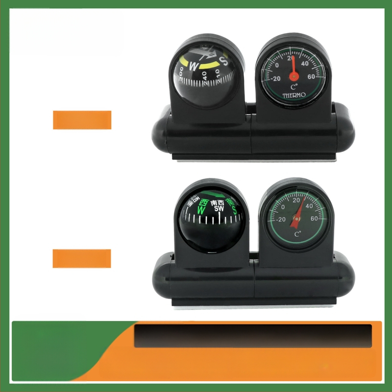 Automobilio salono kompasas su termometru LC285 – Nisa nisa, dvejų kalbų ekranas