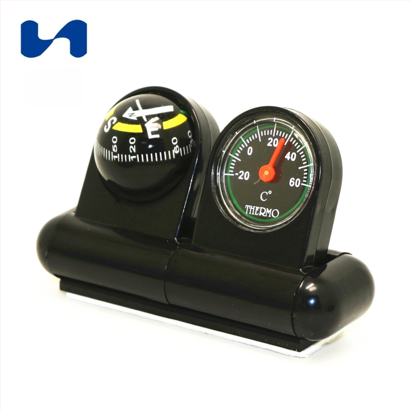 Automobilio salono kompasas su termometru LC285 – Nisa nisa, dvejų kalbų ekranas