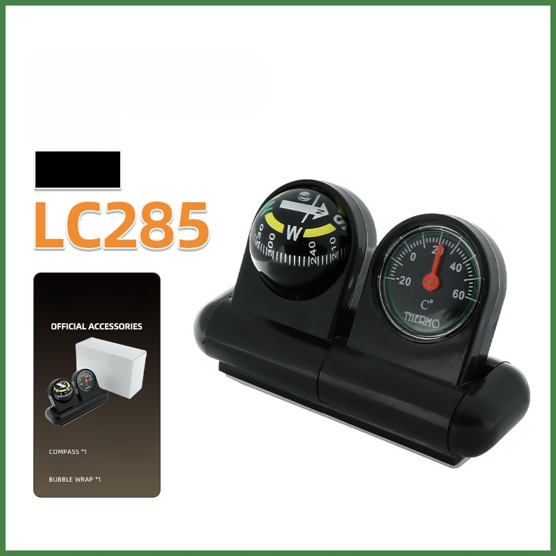 Automobilio salono kompasas su termometru LC285 – Nisa nisa, dvejų kalbų ekranas