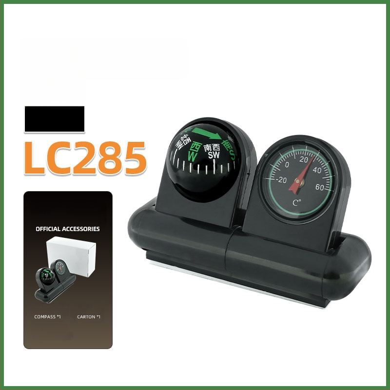 Automobilio salono kompasas su termometru LC285 – Nisa nisa, dvejų kalbų ekranas