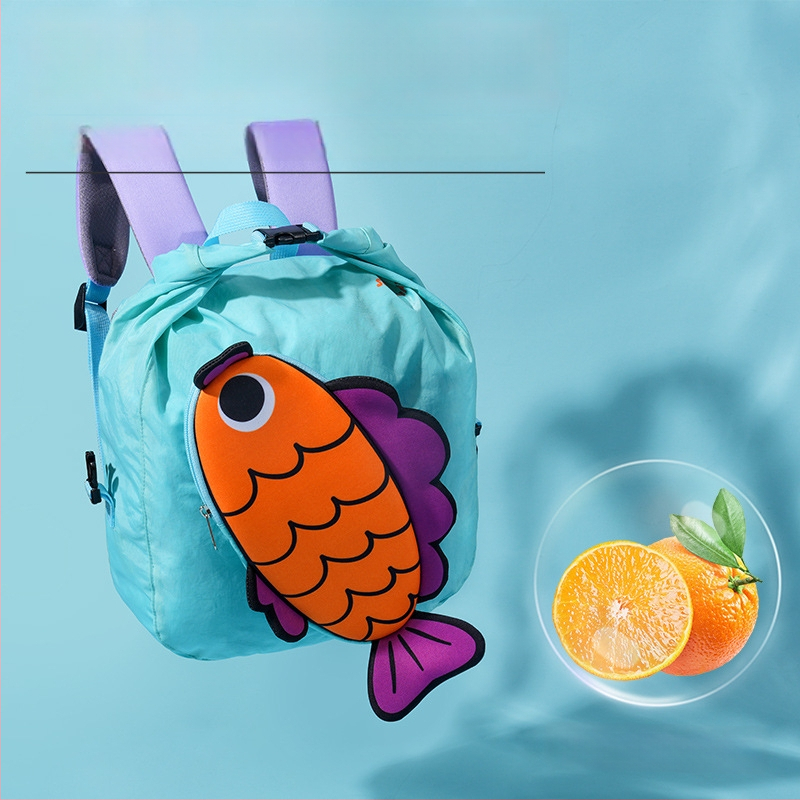 Bērnu ūdensizturīga neilona mugursoma ar dzīvnieku rakstu, universāla, zīmols Little insect home, ārējiem sporta pasākumiem