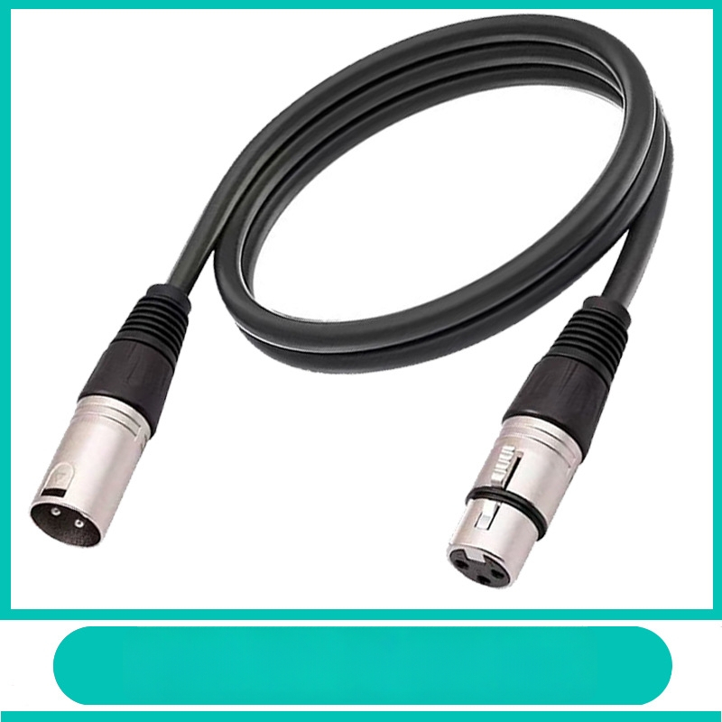 Balansirani XLR kabel, vodiči od čistog bakra, crni konektori od legure cinka, muški prema ženskom